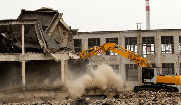 تكسير وهدم المباني