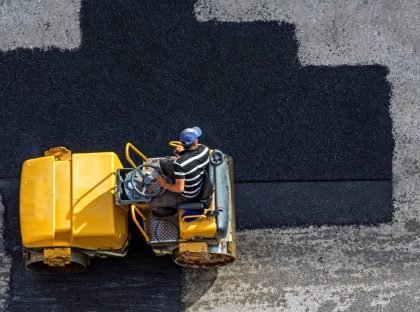 مشروع سفلتة خرسانية في بريدة القصيم